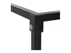 Leñero con base acero negro 37x37x113 cm ES455150