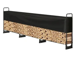 Leñero para Exteriores de 3,8 M con Tapa SucceBuy, 384 x 36 x 117 Cm (Leñero para Exteriores con Tapa)