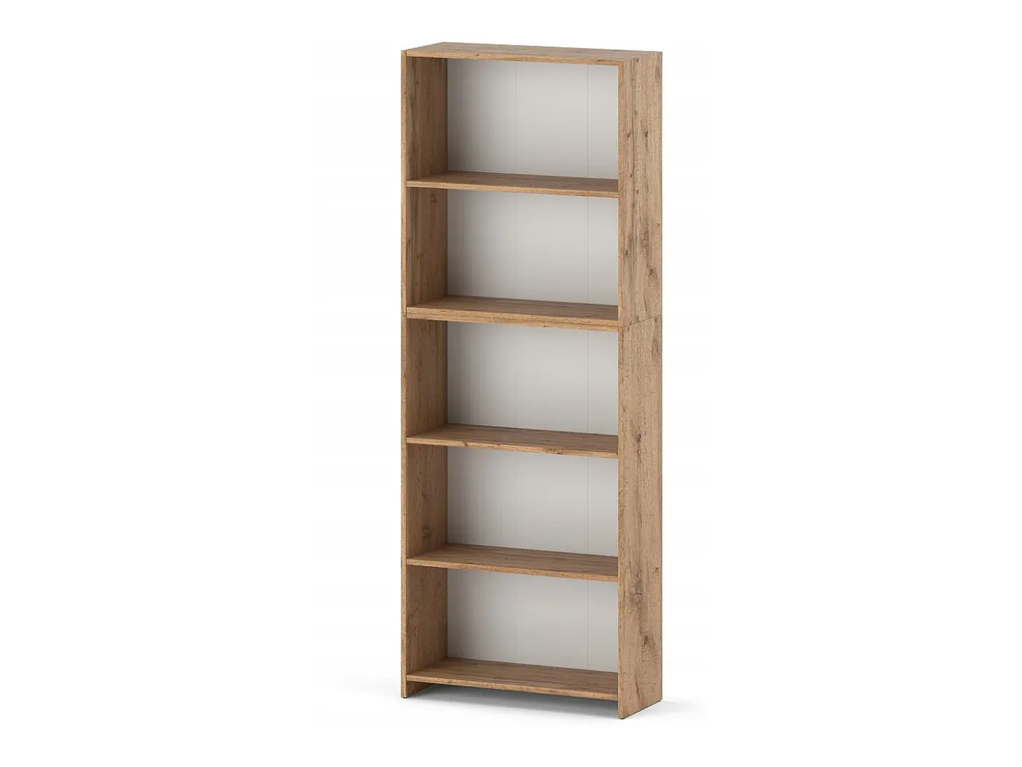 Librería - Estantería multifunción Roble Wotan 5 niveles 70X30x189cm - Para libros, juguetes y accesorios de oficina