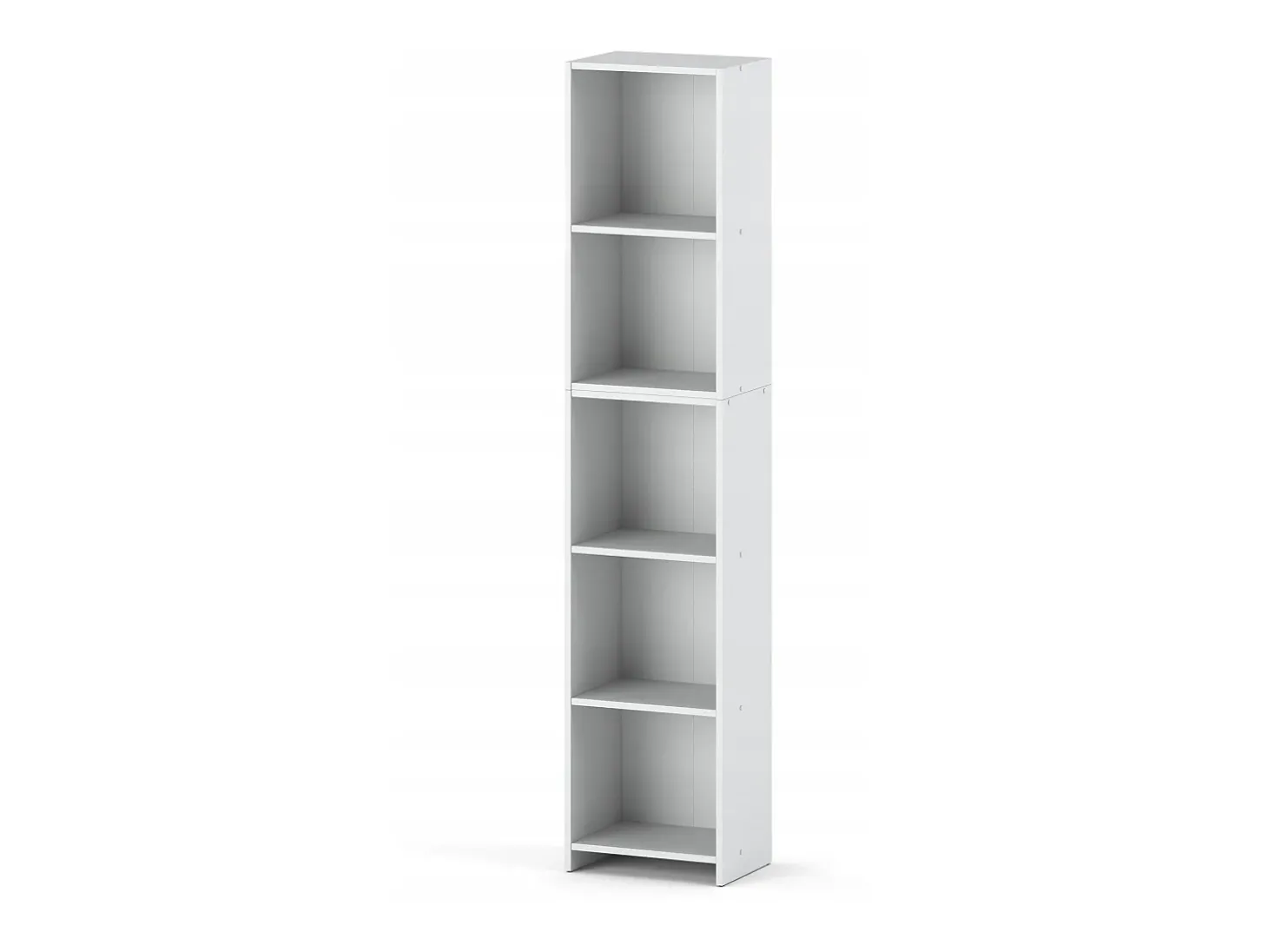 Librería - Estantería multifunción blanca 5 niveles 40X30x189cm - Para libros, juguetes y accesorios de oficina