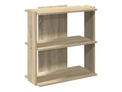 Librería 3 estantes madera ingeniería roble Sonoma 60x30x60 cm