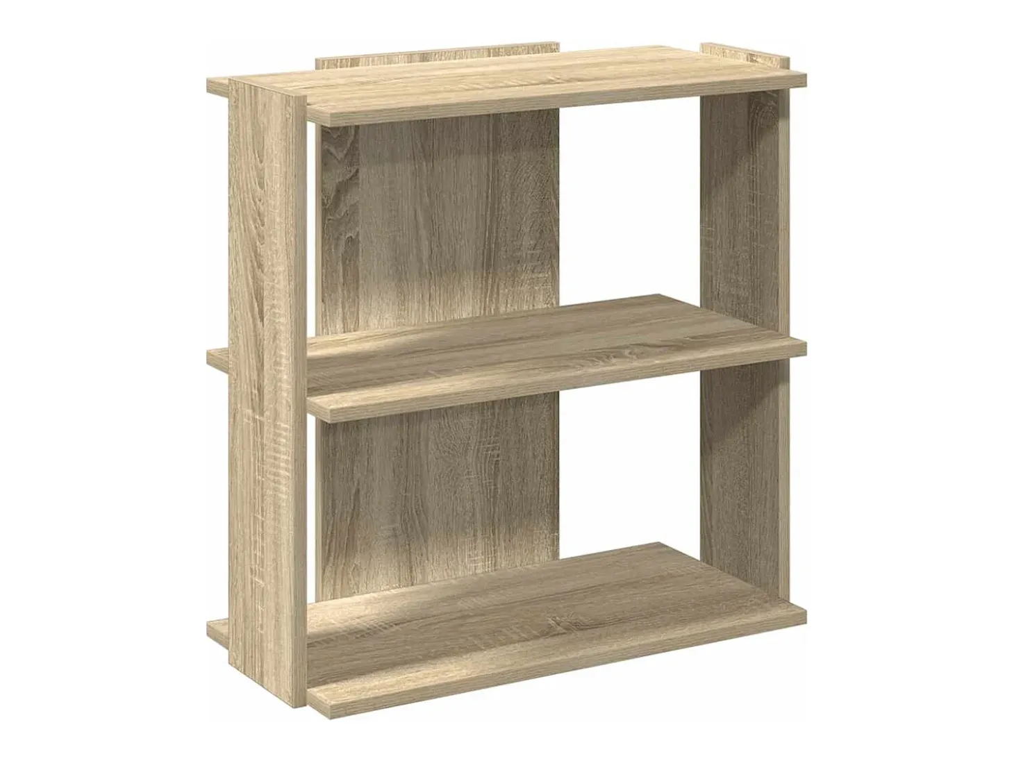Librería 3 estantes madera ingeniería roble Sonoma 60x30x60 cm