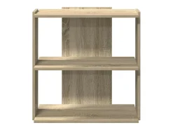 Librería 3 estantes madera ingeniería roble Sonoma 60x30x60 cm