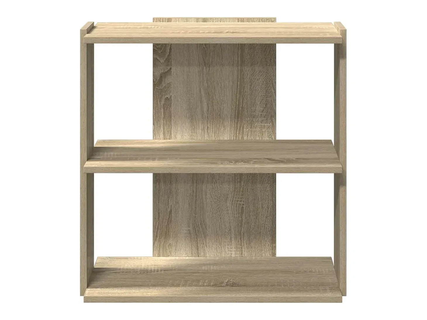 Librería 3 estantes madera ingeniería roble Sonoma 60x30x60 cm