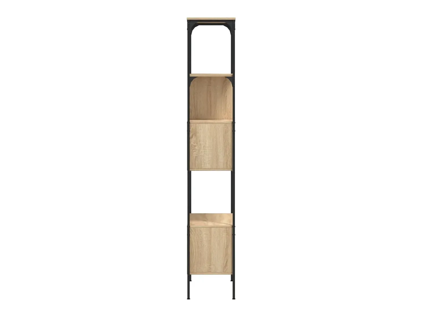 Librería 5 estantes madera de ingeniería roble 76x33x188,5 cm
