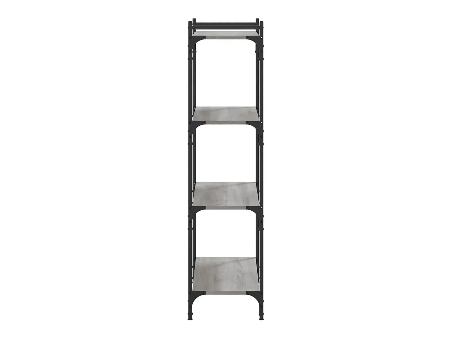 Librería 4 estantes madera ingeniería gris Sonoma 80x30x120 cm