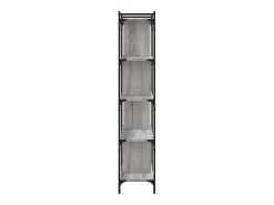 Librería 5 estantes madera ingeniería gris Sonoma 76x32x158 cm