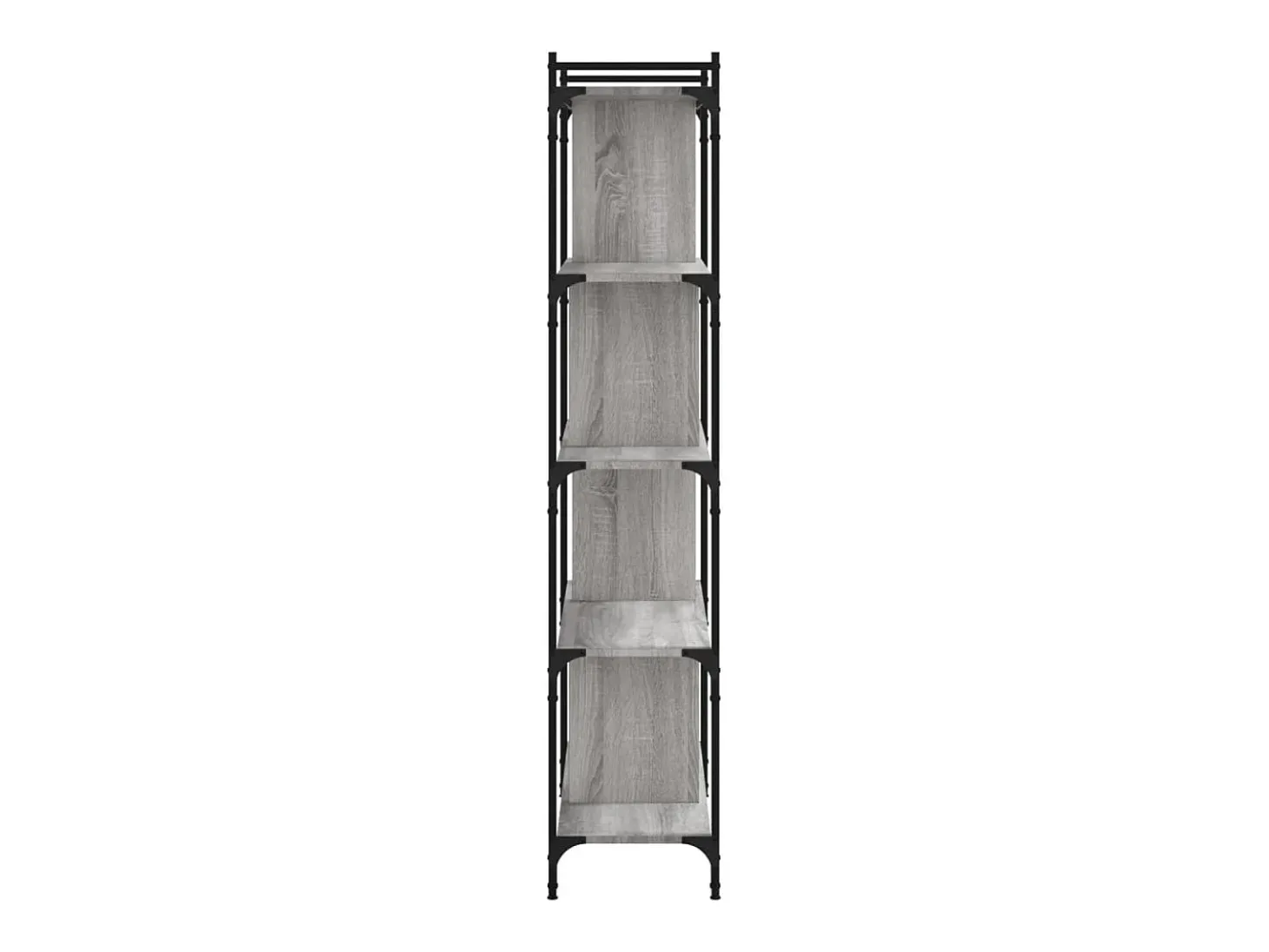 Librería 5 estantes madera ingeniería gris Sonoma 76x32x158 cm