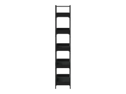 Librería 5 estantes madera de ingeniería negro 100x33x180,5 cm