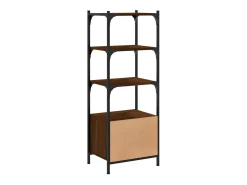 Librería 3 estantes madera ingeniería marrón 41x30x109,5 cm