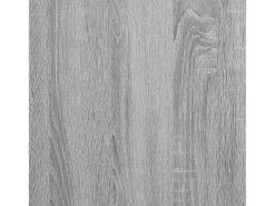 Librería 3 estantes madera ingeniería gris Sonoma 60x30x120 cm