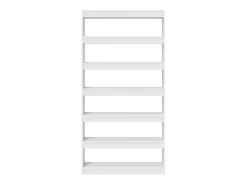 Librería Blanca de Madera de Ingeniería 100 x 30 x 198 cm Estante