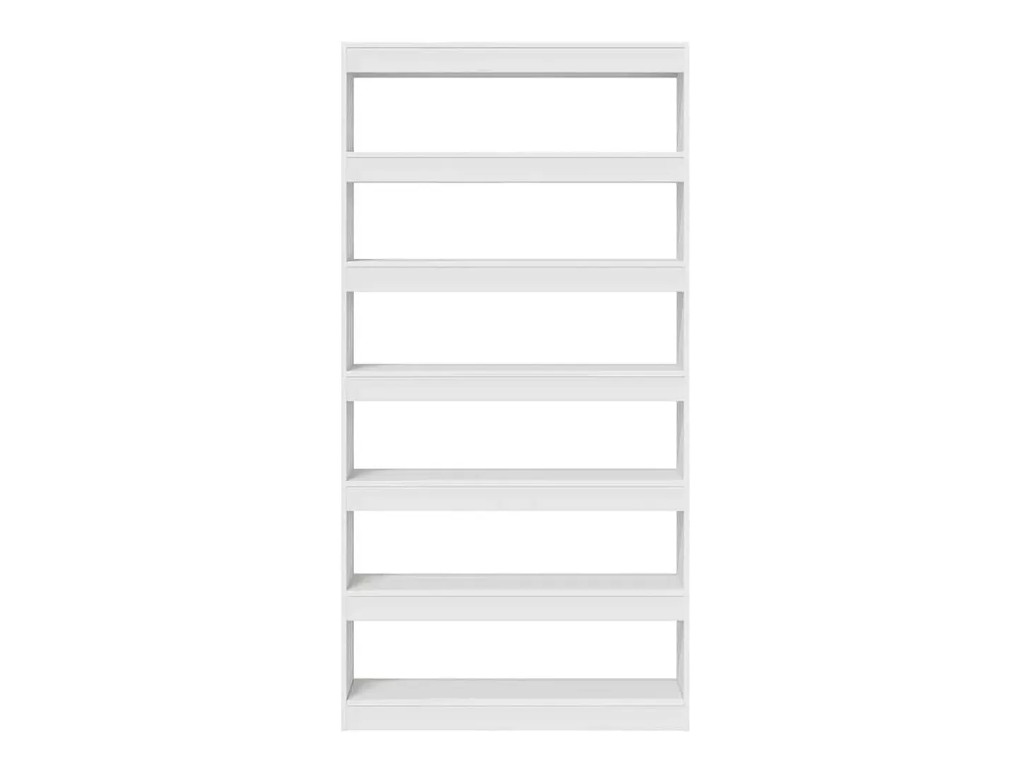 Librería Blanca de Madera de Ingeniería 100 x 30 x 198 cm Estante