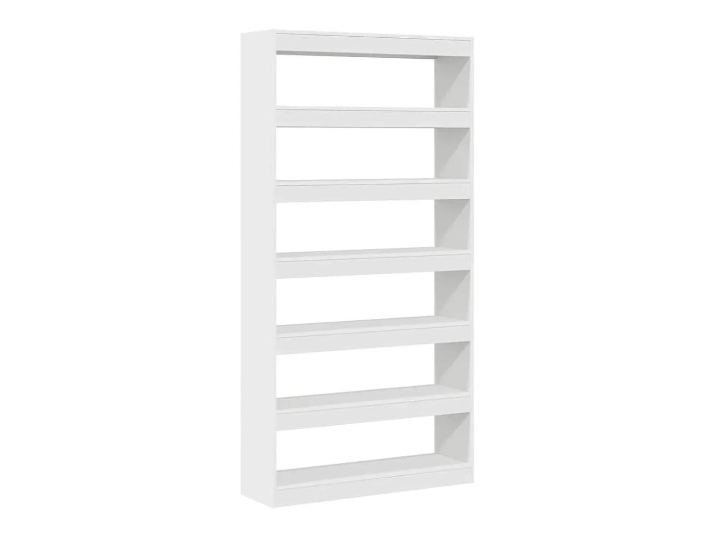 Librería Blanca de Madera de Ingeniería 100 x 30 x 198 cm Estante