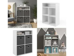 Librería blanco 72x30.6x90.2