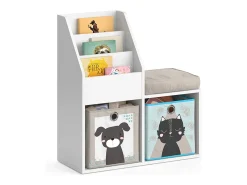 Librería blanco 72x30.9x79 luigi