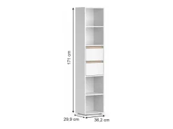 Librería blanco 36.2x29.9x171 robert