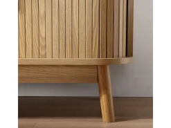 Librería con 2 puertas correderas H157,5 cm - ERNEST