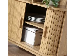 Librería con 2 puertas correderas H157,5 cm - ERNEST