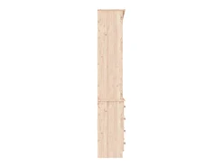 Librería con cajones ALTA madera maciza de pino 77x35x186,5 cm