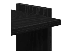 Librería de 3 estantes madera de ingeniería negro 60x30x120 cm
