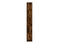 Librería de 5 estantes madera ingeniería roble ahumado