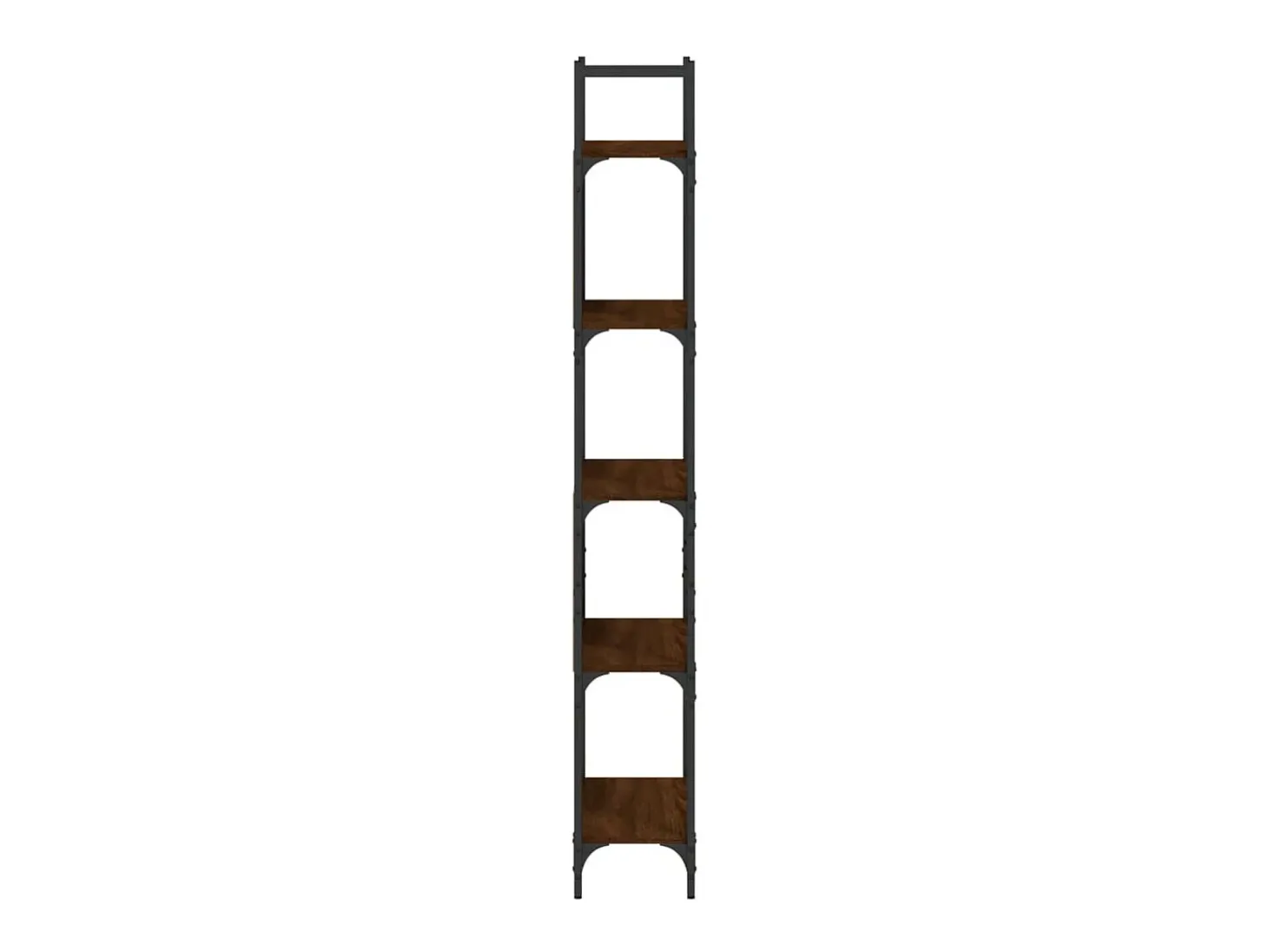 Librería de 5 estantes madera roble marrón 60,5x24x166,5 cm