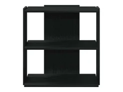 Librería de 3 estantes madera de ingeniería negro 60x30x60 cm