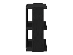Librería de 3 estantes madera de ingeniería negro 60x30x60 cm