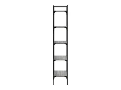 Librería de 5 estantes madera gris Sonoma 56x31,5x174 cm