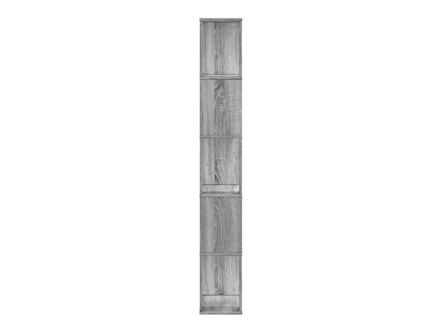 Librería de 5 niveles madera gris Sonoma 45x23,5x162,5 cm