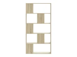 Librería de 5 niveles madera roble Sonoma 80,5x23,5x162,5 cm