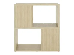 Librería de madera contrachapada roble Sonoma 60x24x63 cm