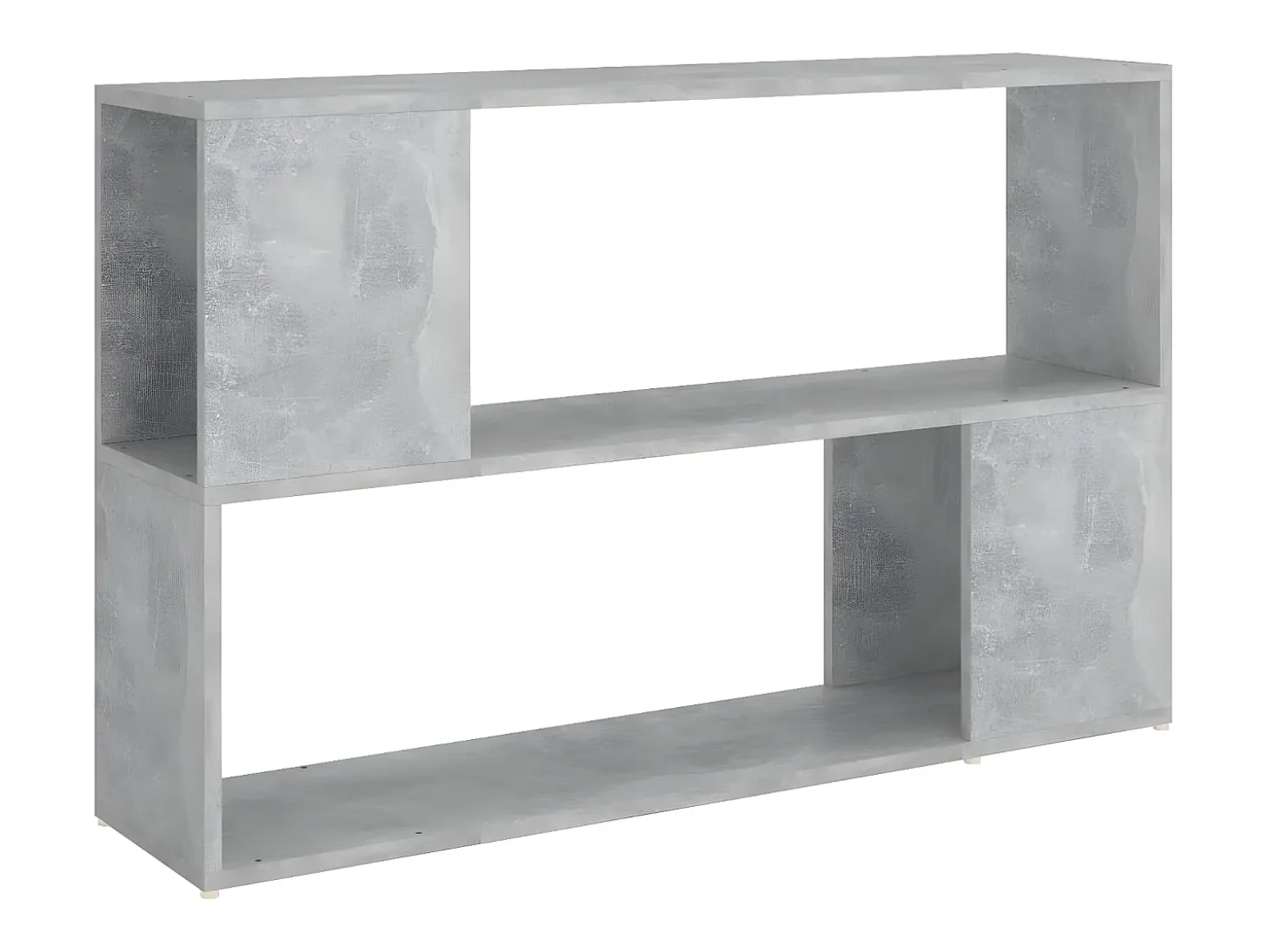 Librería de madera contrachapada gris hormigón 100x24x63 cm
