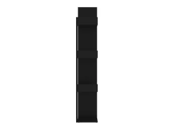 Librería de madera contrachapada negro 86x25,5x140 cm