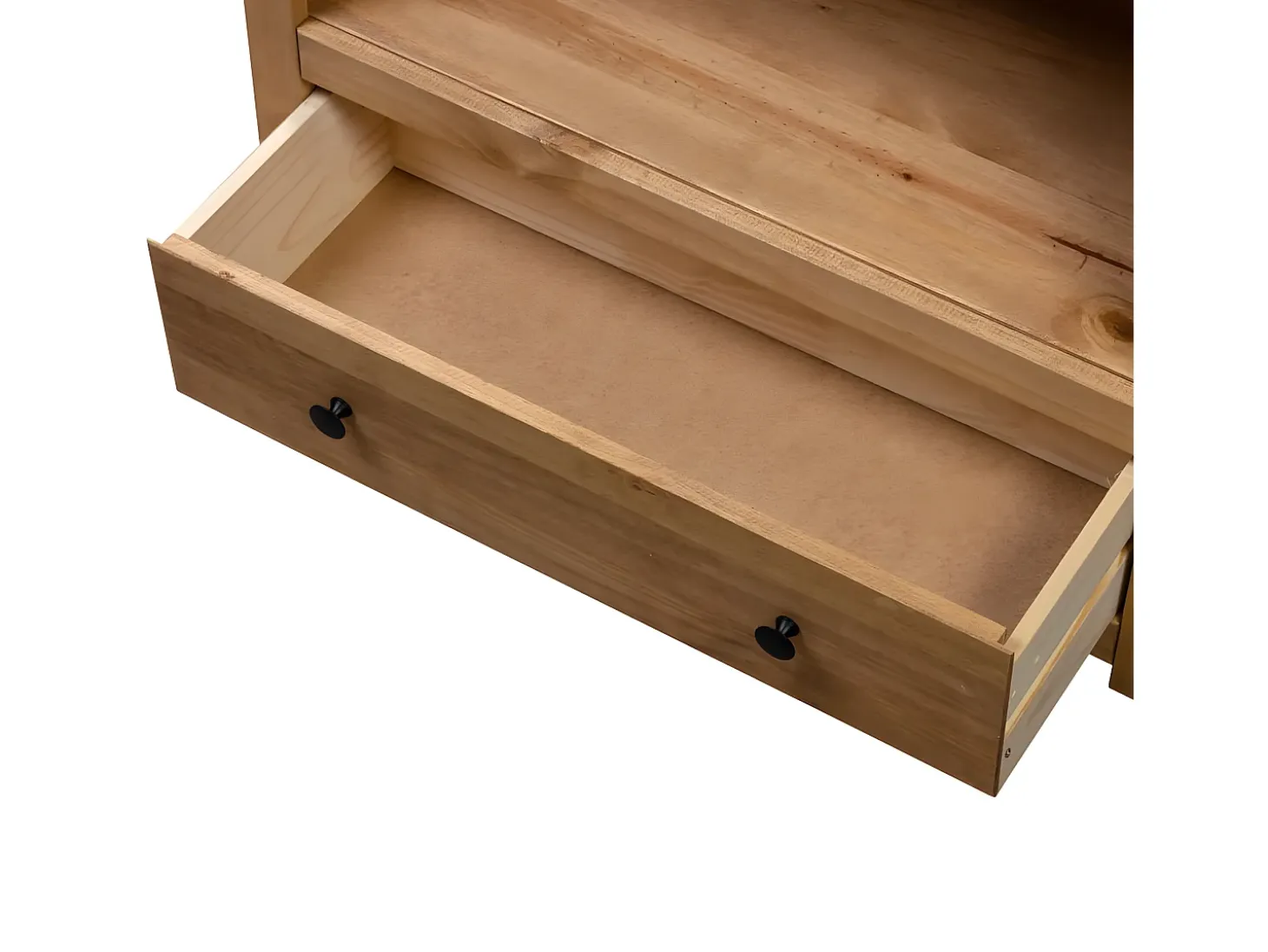 Librería de madera maciza de pino estilo Panamá 80x35x110 cm