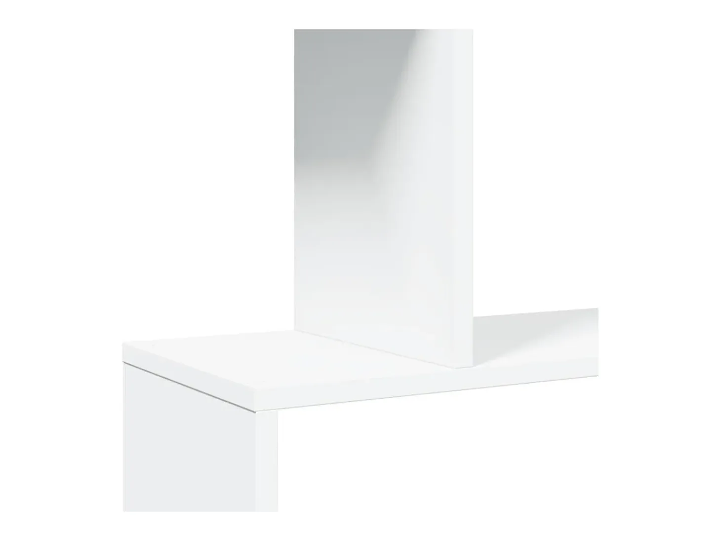 Librería divisor 6 niveles madera ingeniería blanco 70x24x193cm