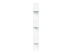 Librería divisor 6 niveles madera ingeniería blanco 70x24x193cm
