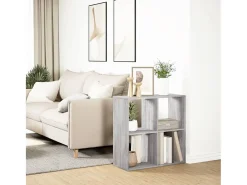 Librería divisor madera ingeniería gris Sonoma 69,5x29x69,5 cm