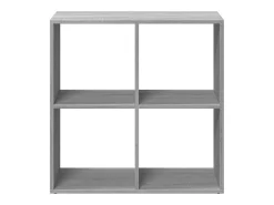 Librería divisor madera ingeniería gris Sonoma 69,5x29x69,5 cm