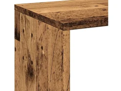 Librería divisor madera ingeniería envejecida 69,5x29x137,5 cm
