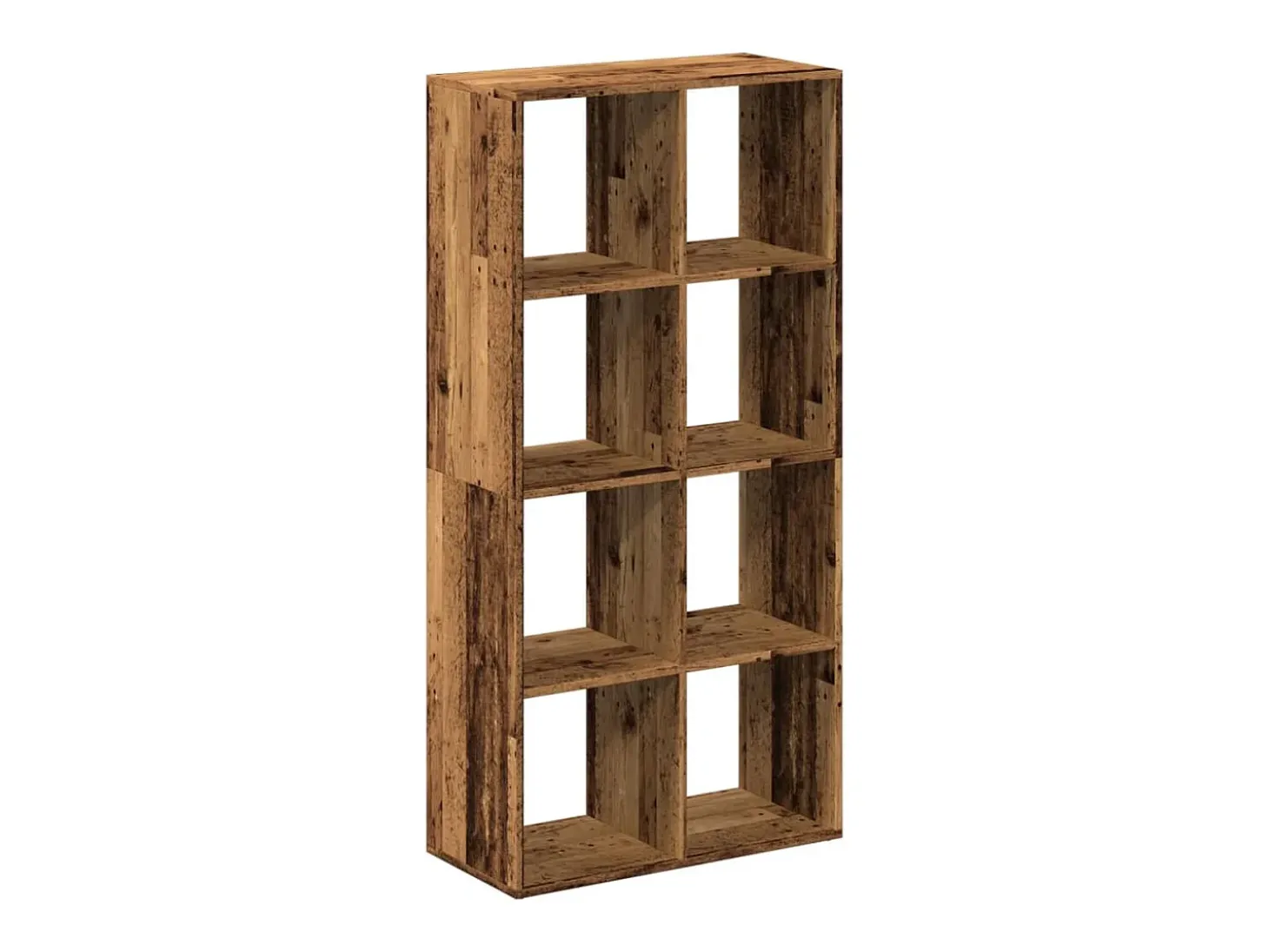 Librería divisor madera ingeniería envejecida 69,5x29x137,5 cm