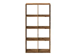 Librería divisor madera ingeniería envejecida 69,5x29x137,5 cm