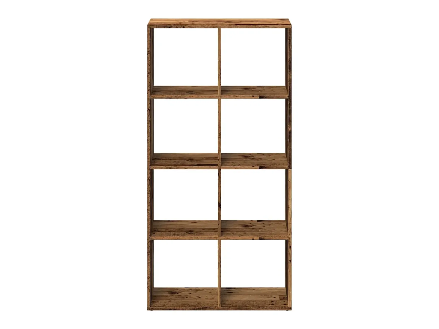 Librería divisor madera ingeniería envejecida 69,5x29x137,5 cm
