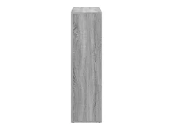 Librería divisor madera ingeniería gris Sonoma 102x29x103,5 cm