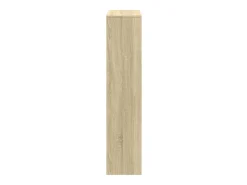 Librería divisora 4 niveles madera Sonoma 131,5x29x131,5 cm