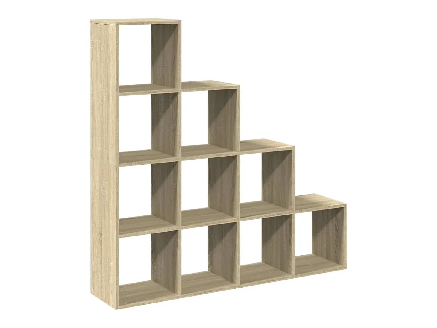 Librería divisora 4 niveles madera Sonoma 131,5x29x131,5 cm