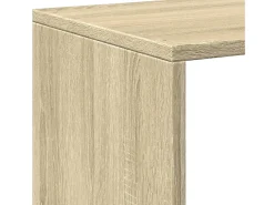 Librería divisora 4 niveles madera Sonoma 131,5x29x131,5 cm