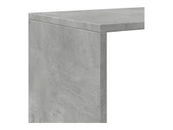 Librería divisora 3 niveles madera gris hormigón 123x29x123 cm