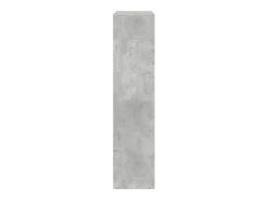 Librería divisora 3 niveles madera gris hormigón 123x29x123 cm